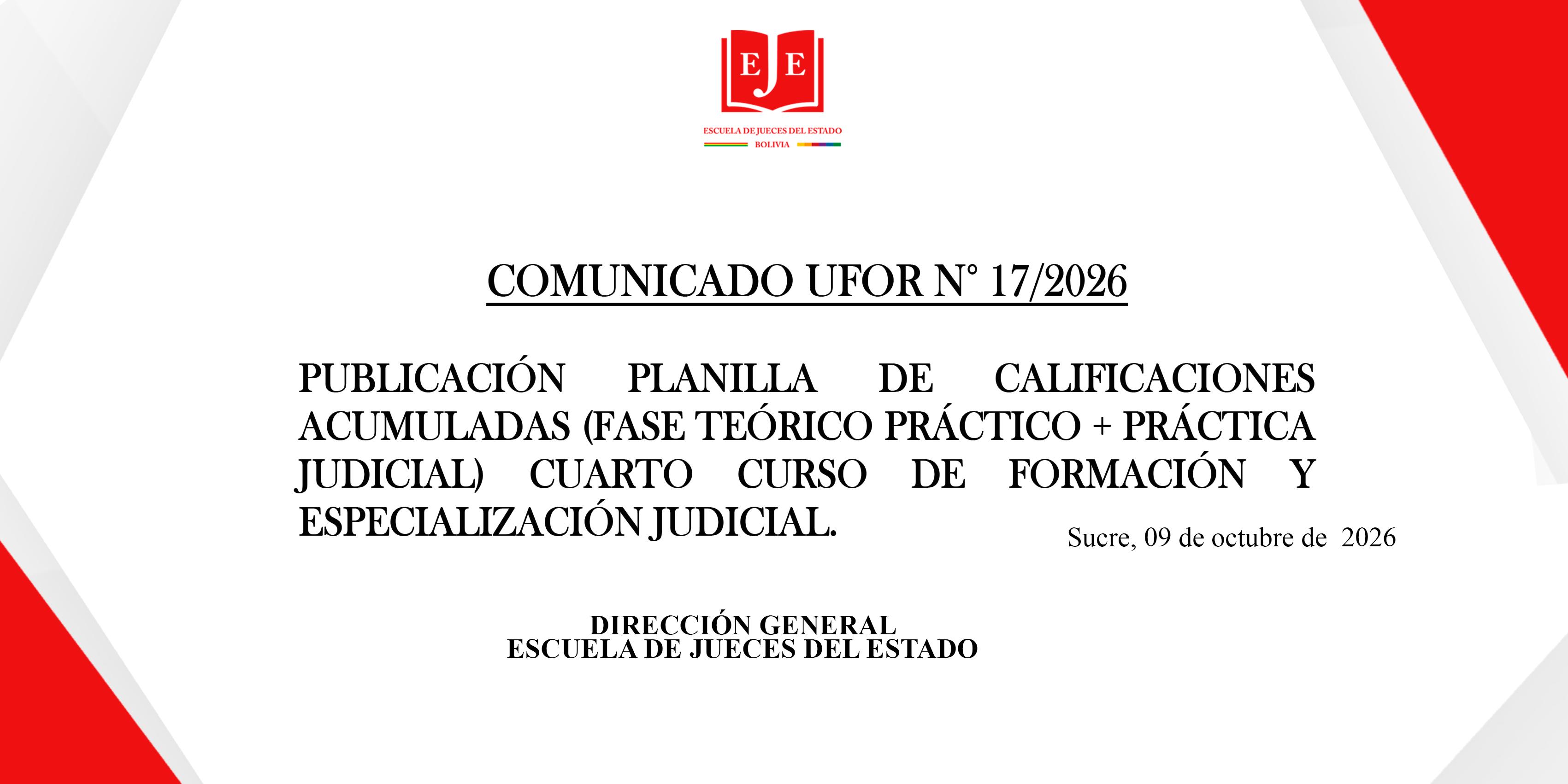 PLANILLA DE CALIFICACIONES ACUMULADAS (FASE TEORICO PRACTICO + PRACTICA JUDICIAL)