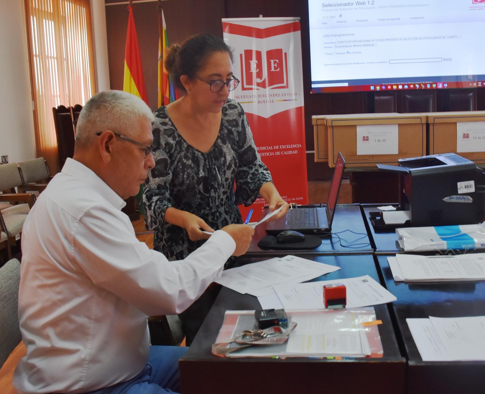 INICIA LA RESOLUCIÓN DE IMPUGNACIONES PRESENTADAS POR INHABILITADOS EN LA FASE DE CALIFICACIÓN DE MÉRITOS DE POSTULANTES A LA CONVOCATORIA NACIONAL Nº01/2024 DE LA EJE