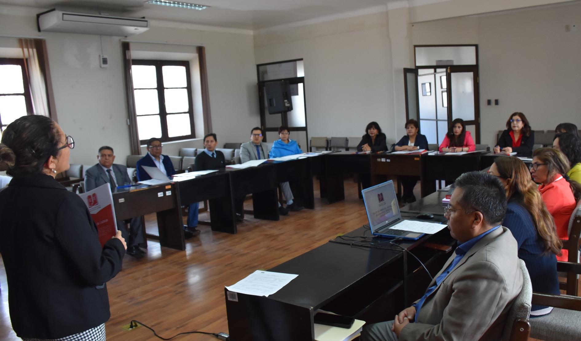  EJE, INICIA EL TALLER "PERFIL DEL JUEZ / JUEZA EN BOLIVIA PARA EL INGRESO A LA CARRERA JUDICIAL”