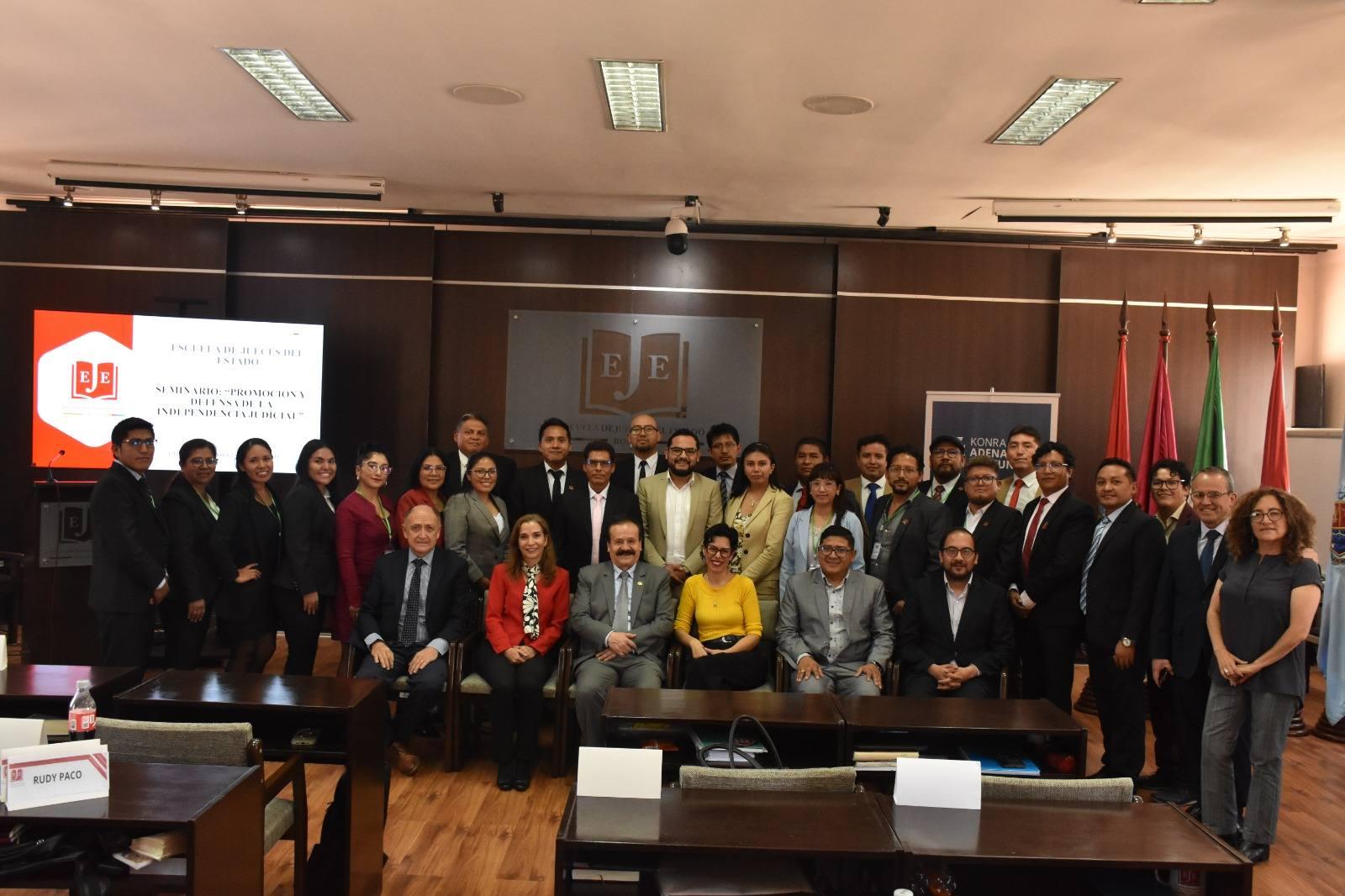 EJE REALIZA SEMINARIO SOBRE PROMOCIÓN Y DEFENSA DE LA INDEPENDENCIA JUDICIAL