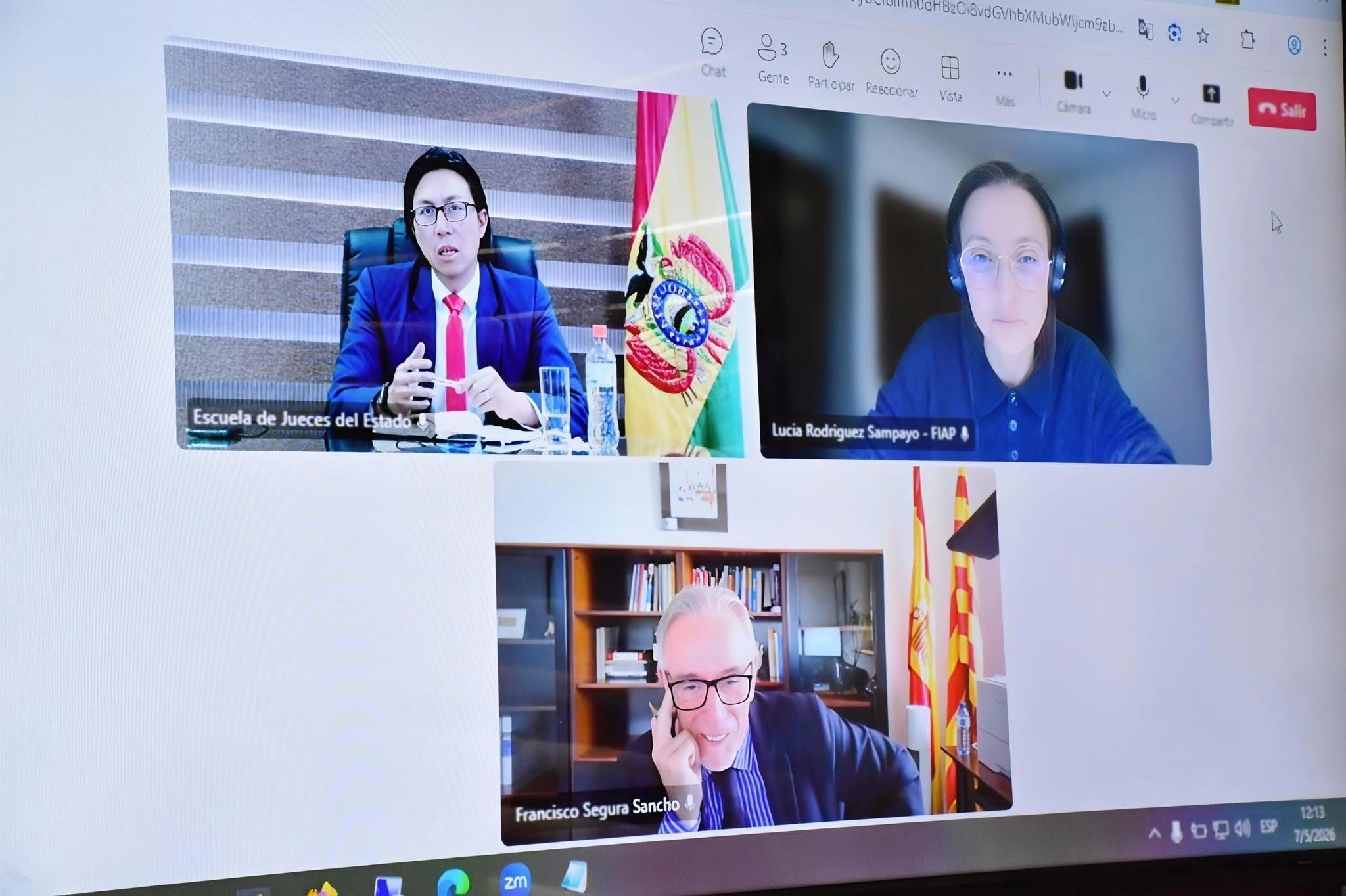 EJE FORTALECE COOPERACIÓN ACADÉMICA INTERNACIONAL CON ESPAÑA PARA IMPULSAR LA FORMACIÓN JUDICIAL ESPECIALIZADA
